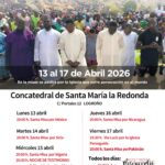 Cartel oficial de la Semana por la Iglesia Perseguida 2026 en la Concatedral de la Redonda, Logroño.